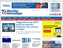 Tablet Screenshot of directioninformatique.com